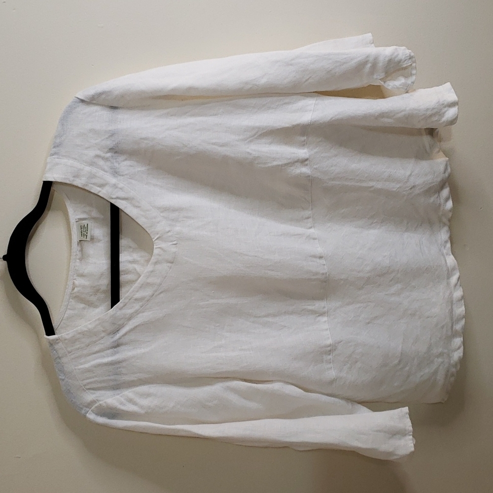 100% linen pure white, size M 10/12. bohemian yoga